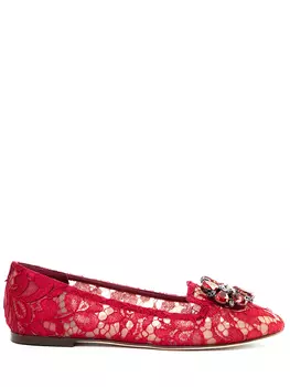 Лоферы кружевные Rainbow Lace DOLCE & GABBANA