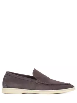 Лоферы замшевые