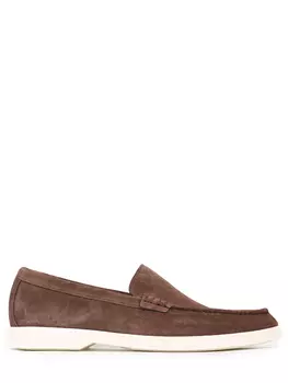 Лоферы замшевые