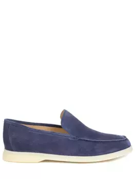 Лоферы замшевые