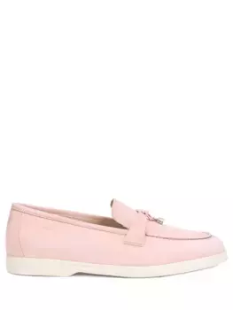 Лоферы замшевые