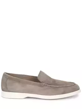 Лоферы замшевые