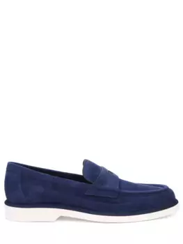 Лоферы замшевые