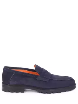 Лоферы замшевые