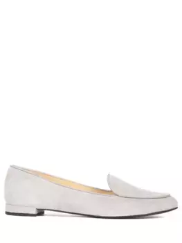 Лоферы замшевые