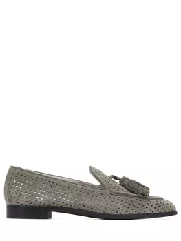 Лоферы замшевые