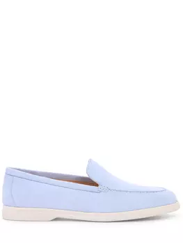 Лоферы замшевые