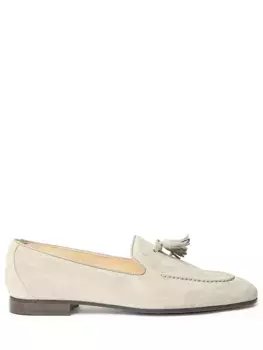 Лоферы замшевые