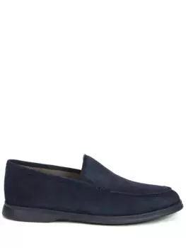 Лоферы замшевые