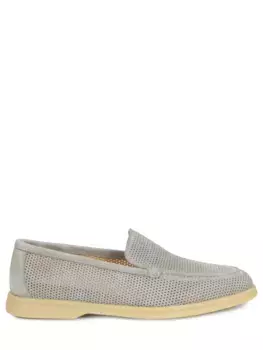 Лоферы замшевые