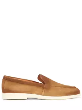 Лоферы замшевые