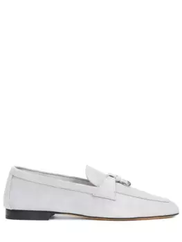 Лоферы замшевые