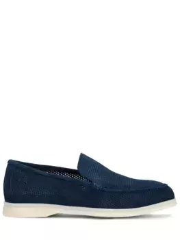 Лоферы замшевые