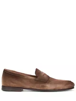 Лоферы замшевые