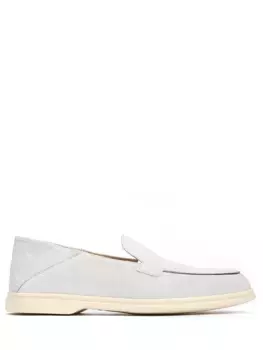 Лоферы замшевые