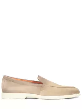 Лоферы замшевые