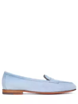 Лоферы замшевые