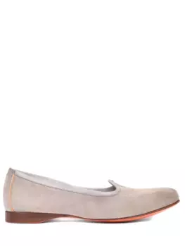 Лоферы замшевые