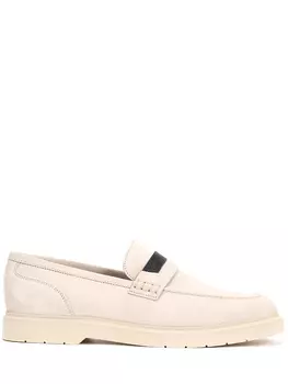 Лоферы замшевые