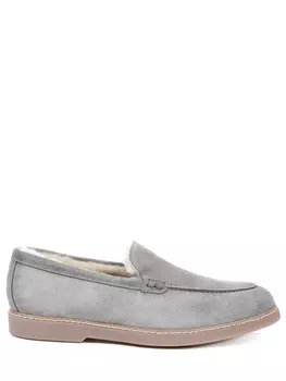 Лоферы замшевые на меху