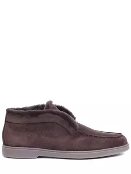 Лоферы замшевые на меху