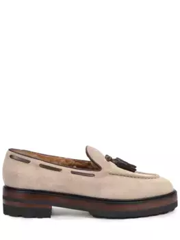 Лоферы замшевые на меху