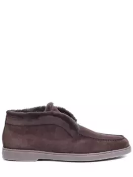 Лоферы замшевые на меху