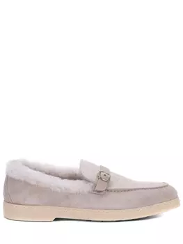 Лоферы замшевые на меху DOUCAL`S