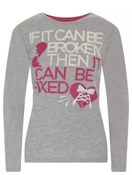 Лонгслив хлопковый с принтом PARIS HILTON