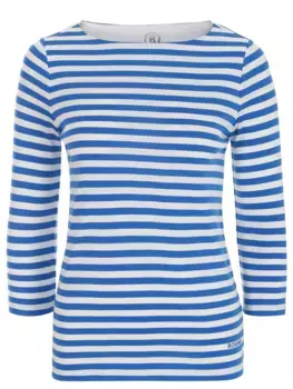 Лонгслив хлопковый в полоску