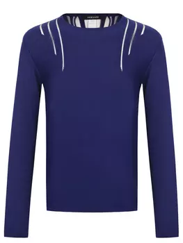 Лонгслив однотонный VERSACE