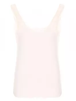 Майка хлопковая с кружевом