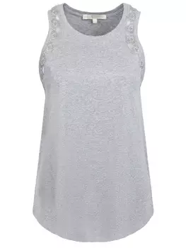 Майка с кружевной отделкой