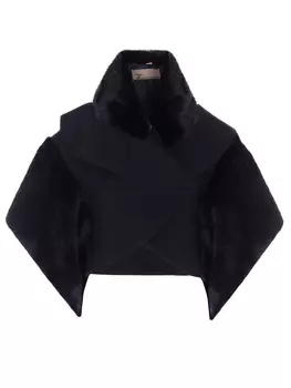 Манто комбинированное