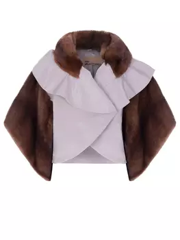 Манто комбинированное