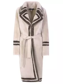 Меховое пальто-дубленка ROCHAS