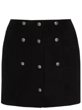 Мини-юбка замшевая