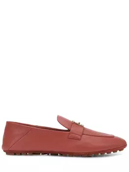 Мокасины кожаные FENDI