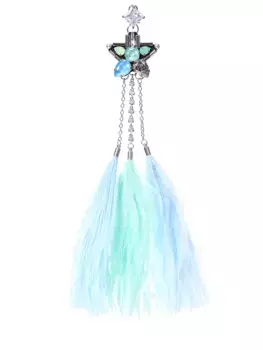 Моносерьга с перьями