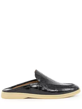 Мюли из кожи крокодила BARDINI