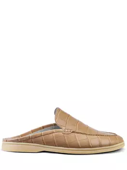 Мюли из кожи крокодила BARDINI