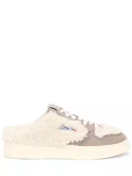 Мюли из нубука на меху