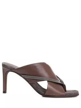 Мюли кожаные BRUNELLO CUCINELLI