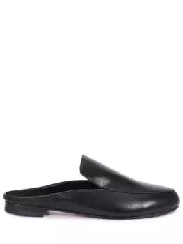 Мюли кожаные на меху