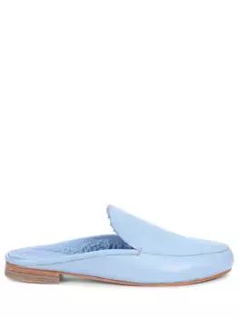 Мюли кожаные на меху