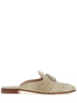 Мюли плетеные с кисточками