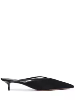 Мюли замшевые