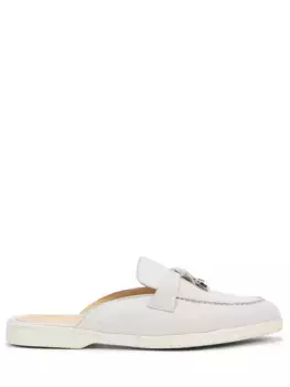 Мюли замшевые