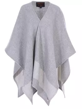 Накидка-пончо из шерсти