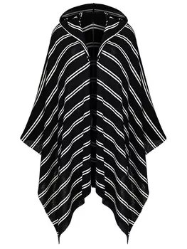 Накидка шерстяная в полоску FREE AGE